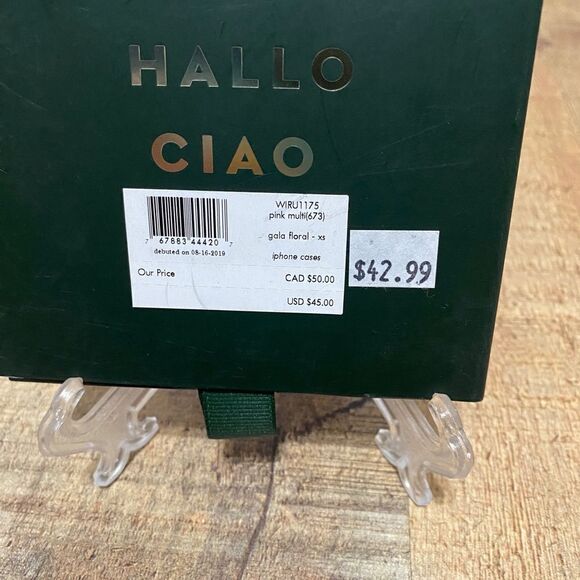 Kate Spade Comcold Case iPhone XS X Pink Gala Floral Shimmer Nwt - Picture 3 of 7